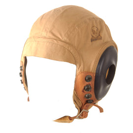 Original U.S. WWII Army Air Forces Aviator Flight Helmet Set - Polaroid B-8 Goggles in Box, A-14 Mask in Box, & AN-H-15 Helmet