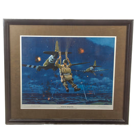 Original Signed Limited Edition Print: Framed “Hour of Liberation” by Larry Selman Signed by Forrest L Guth and William J. “Wild Bill” Guarnere - 157/500 - 25 ¾ x 30 ¼”