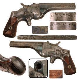Original U.S. Excellent Hammond "Bulldog" .44 Rimfire Pocket Pistol by Connecticut Arms & Mfg. Co. Serial 631 - circa 1865