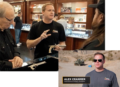 Alex Cranmer pictured on Television Show Pawn Stars