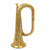 Military Brass Bugle - Knocked Around Closeout Special New Made Items