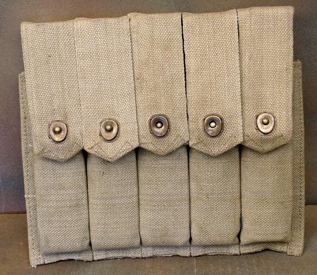 Thompson SMG 5 Cell 30 Round Magazine Pouch: Closeout Special New Made Items