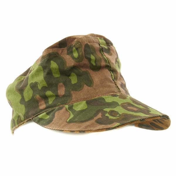 German WWII Reversible M43 Field Cap- Oakleaf Pattern A Camouflage