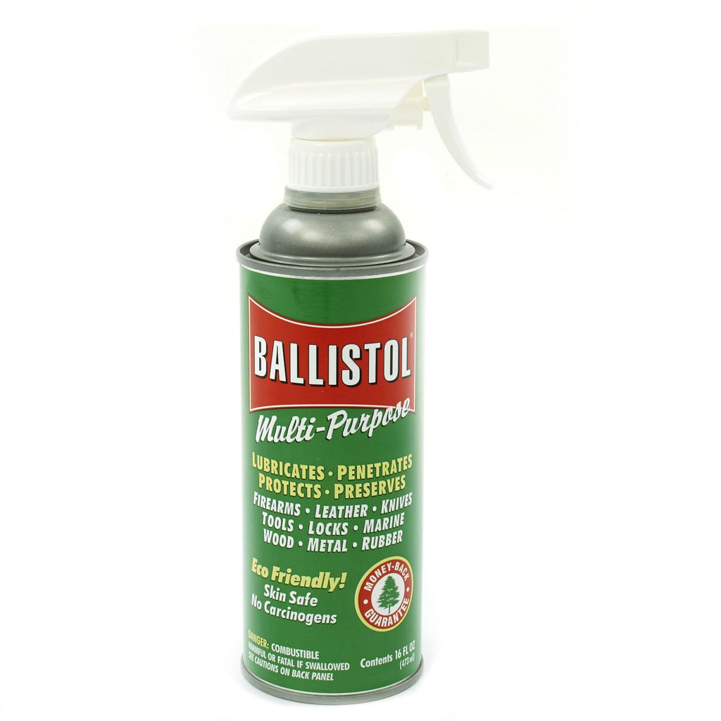 Ballistol Multi-Purpose Cleaning and Lubricating 16 oz Liquid Can with Sprayer - Antique Gun Oil International Military Antiques