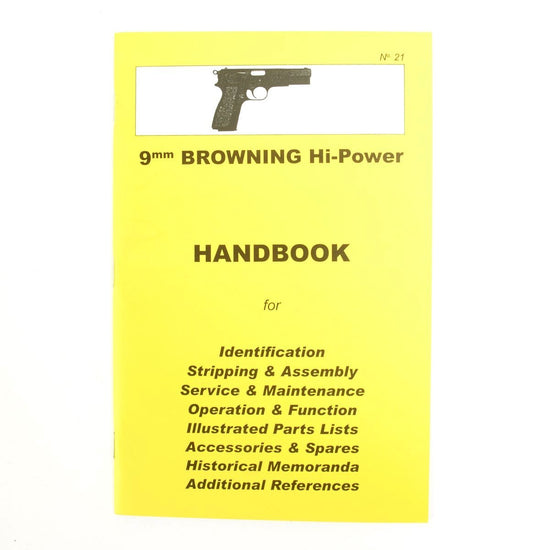 Handbook: 9mm Browning Hi-Power Pistol New Made Items
