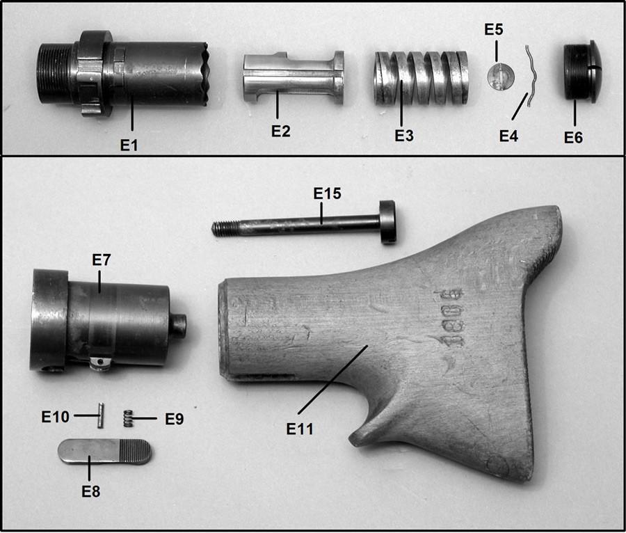 MG 34 Butt Socket Latch: E8 Original Items