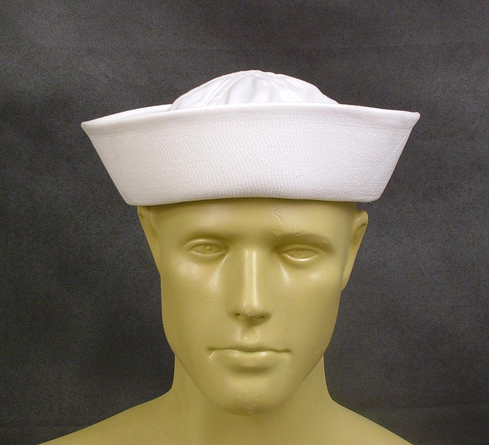 U.S. Navy White Summer Hat: Original Unissued (WW2 Style) Original Items