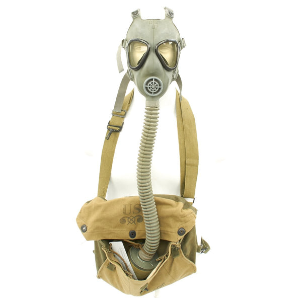 Original U.S. WWII M4 Lightweight Service Gas Mask Set - Excellent