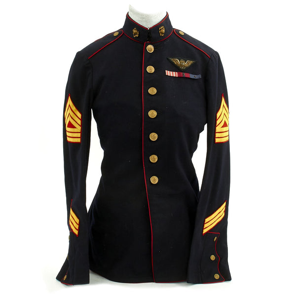Original U.S. WWII USMC Marine Enlisted Pilot Named Blue Dress Uniform International Military Antiques Original U.S. WWII USMC Marine Enlisted Pilot Named Blue Dress Uniform International Military Antiques