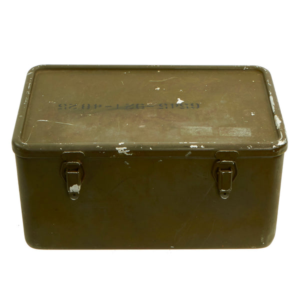 US製 1965年 ミリタリーコンテナ オリーブドラブ　*AE6 ドイツ軍 A20 アルミボックス ZARGES オリーブ 80×60×50cm USED