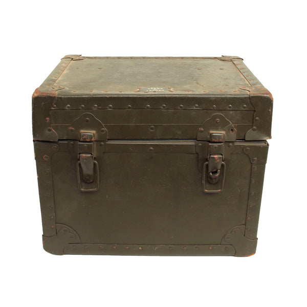 Original U.S. WWII USAAF Enameled Portable Mess Set in Transit