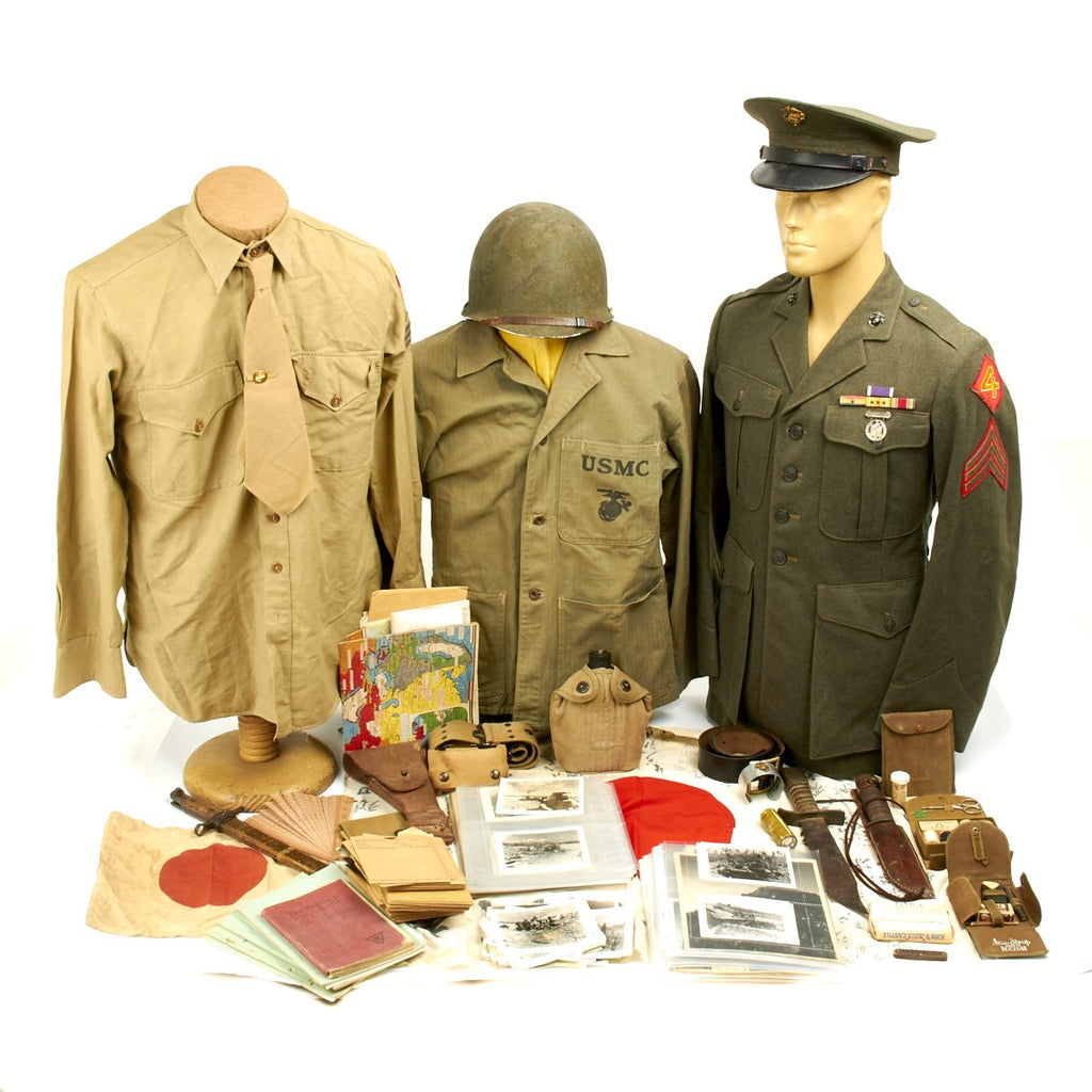 Original U.S. WWII USMC Battle of Iwo Jima Combat Photographer Grouping Original Items