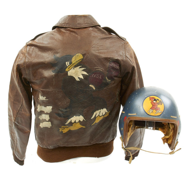 MA-1 フライトジャケット 334th Fighter Squadron Original U.S. WWII and Korean War 334th Fighter Squadron A-2