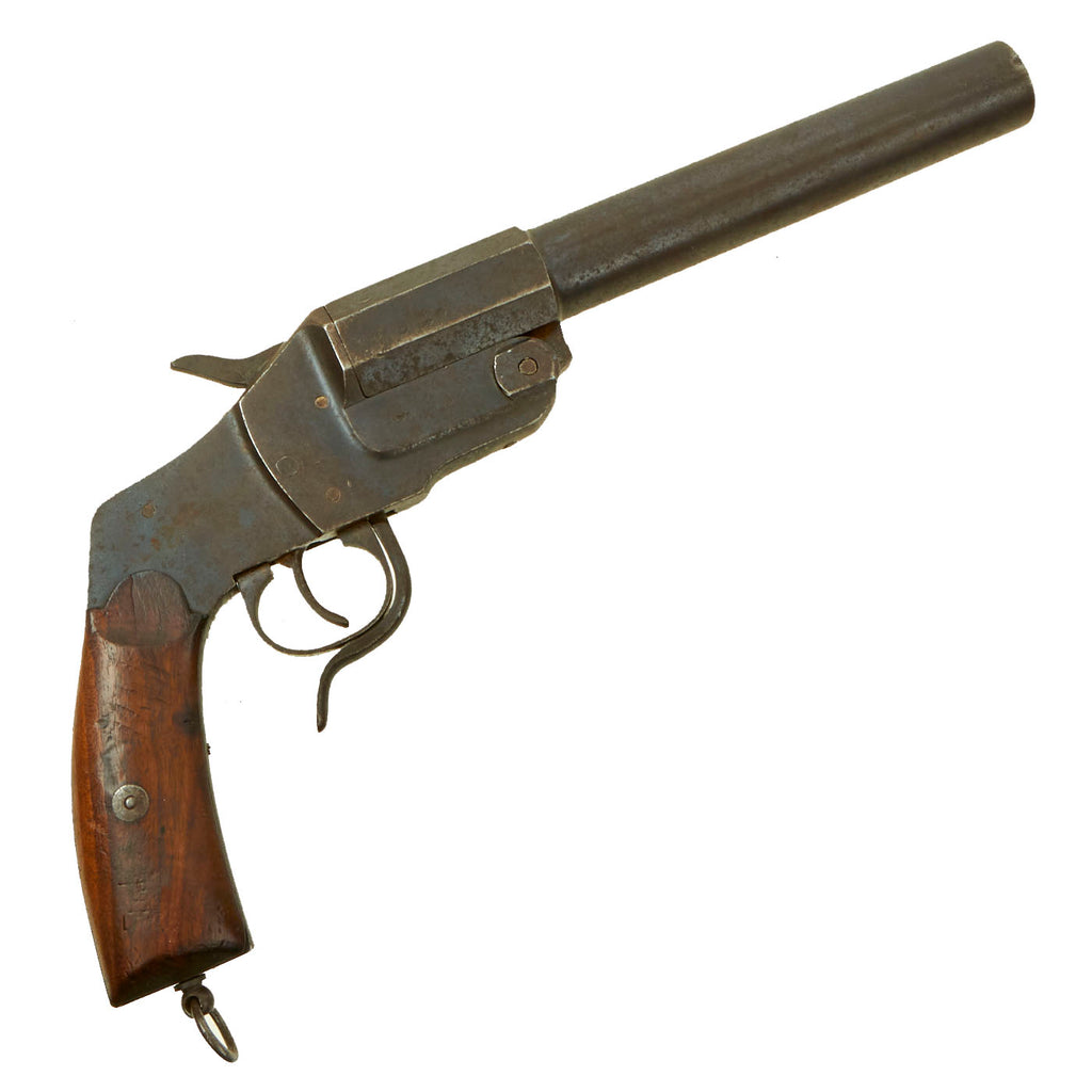 Original German WWI / WWII Hebel Leuchtpistole Model 1894 Lever Action Flare Gun - Serial 11832 Original Items