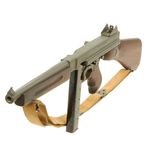 Original U.S. WWII Thompson M1A1 Display Submachine Gun with