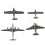 Original U.S. WWII Recognition Miniature Model American Airplane Set 1:432 Scale - 30 Planes - by Cruver Original Items