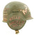 Original U.S. WWII 303rd Bomb Group B-17 Ain't She Sweet Crew Painted M3 Steel FLAK Helmet Original Items