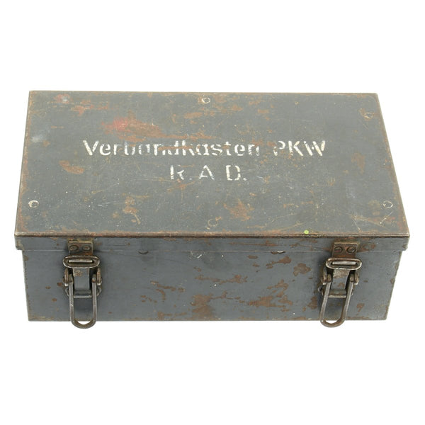 Original German WWII RAD Verbandkasten Medic First Aid Set in