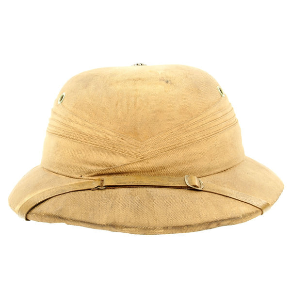 Original British WWII Bombay Bowler Pith Helmet with Hong Kong