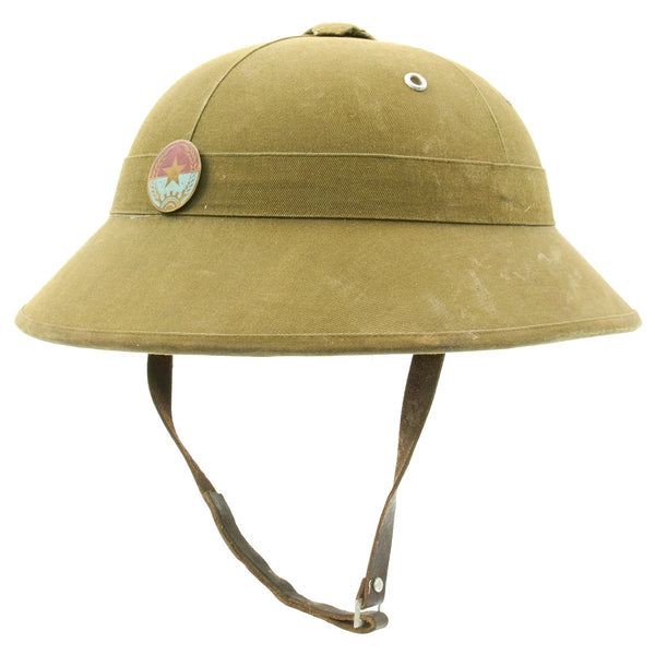 Original Vietnam North Vietnamese Army NVA Viet Pith Sun Helmet – International Military