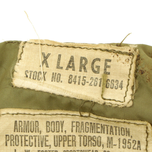 Original U.S. Vietnam War M-1952A XL Flak Body Armor Vest by