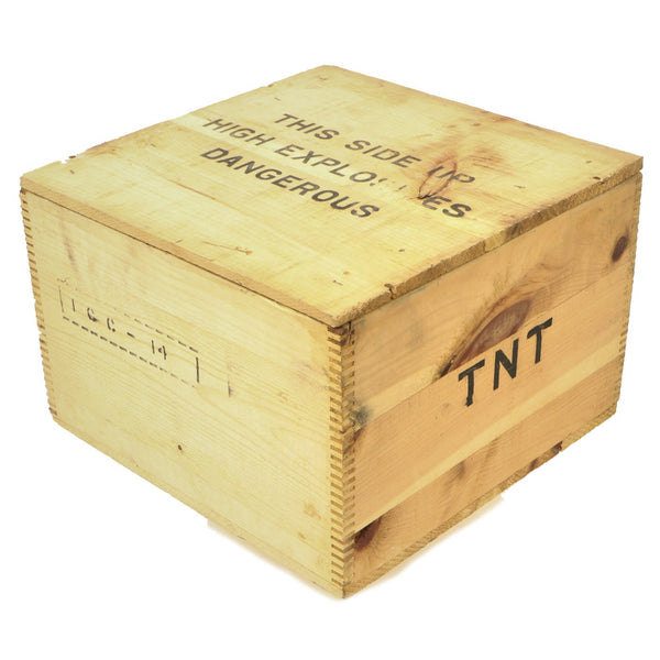 Original U.S. WWII 1943 Dated TNT Explosive Wood Crate