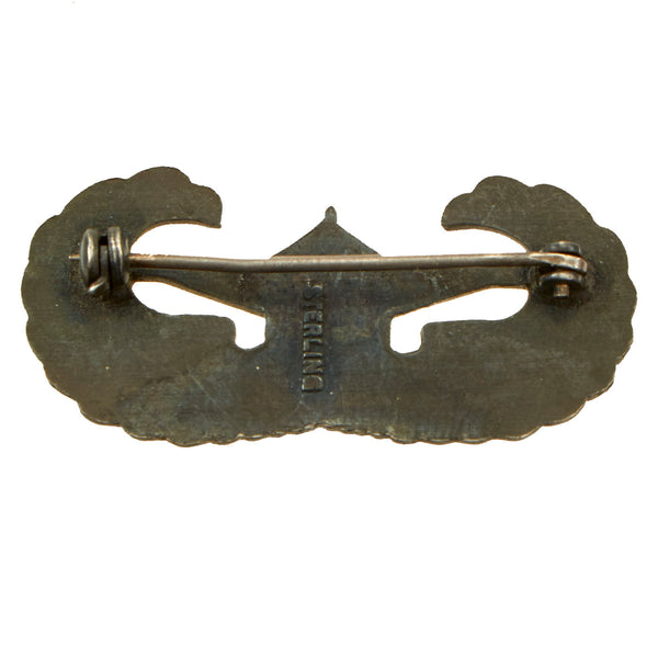 Original U.S. WWII US Army Airborne Glider Wings Badge Marked Sterli