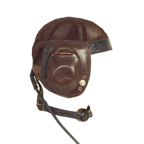 Original German WWII Luftwaffe LKpN101 Netzkopfhaube Summer Flying