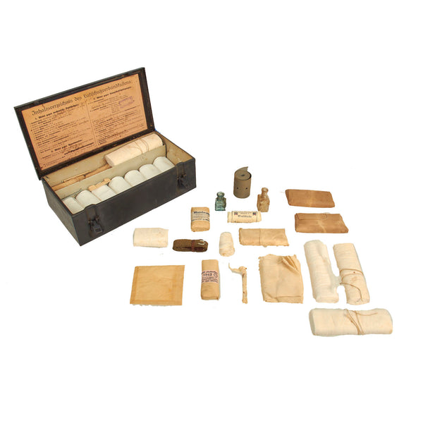 Original German WWII Luftschutz Verbandkasten Medic First Aid Set