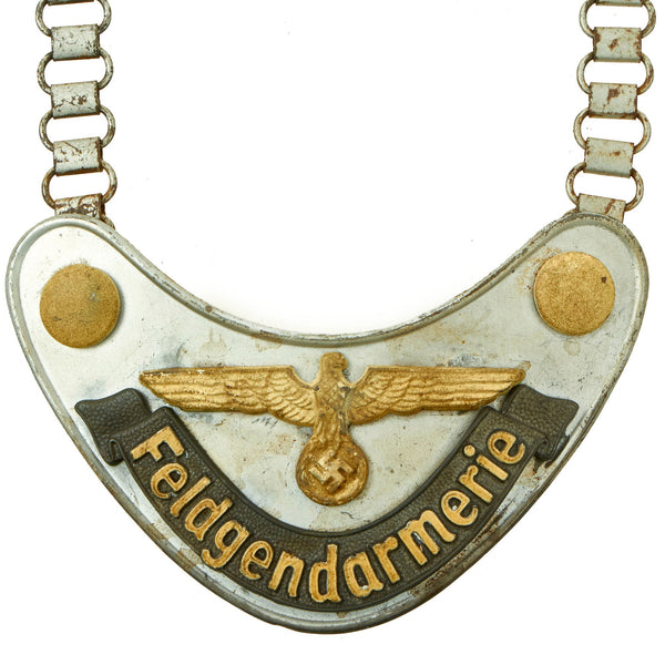 Original German WWII Feldgendarmerie Police Gorget with