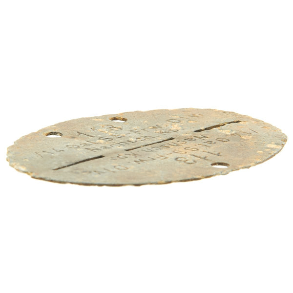 Original German WWII SS Identity Disc Dog Tag - 14th Waffen