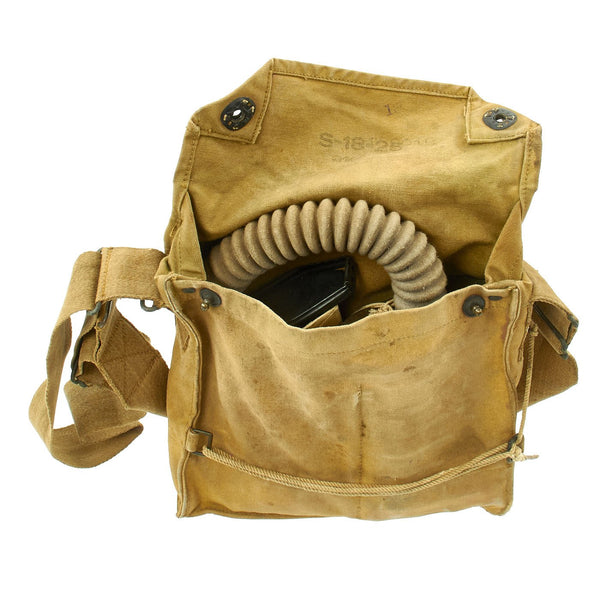 Original U.S. WWI M1917 SBR Gas Mask with Carry Bag and Original U.S. WWI M1917 SBR Gas Mask with Carry Bag and