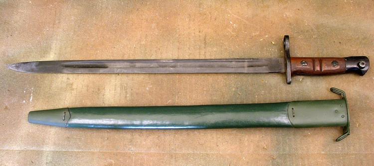 U.S. M-1917 Enfield Bayonet w/ Scabbard: Standard Grade New Made Items