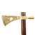 Native American 19th Century Smoking Tomahawk - Engraved Brass head with Weeping Heart Cutout New Made Items