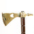 Native American 19th Century Smoking Tomahawk - Brass head with Weeping Heart Cutout New Made Items