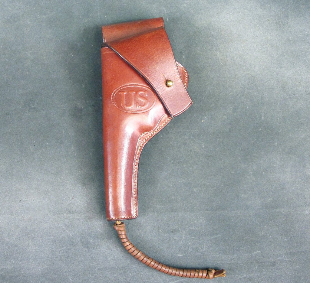 U.S. WWI M1917/42 .45cal Revolver Leather Butt Forward Holster Embossed US (Left Hand) New Made Items