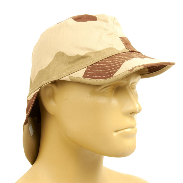 Original French F2 CCE Field Bigeard Cap Desert Camouflage with Swallowtail Neck  Flap – International Military Antiques