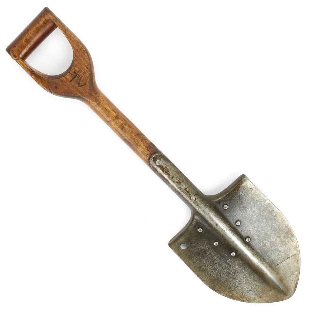Original Pre-WWII Finnish Infantry Shovel - All Wood Handle Original Items
