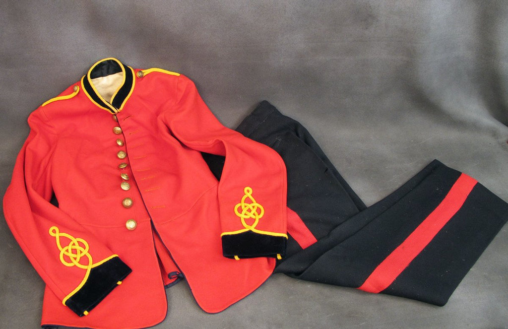 Original British WWI Royal Engineers Red Tunic and Coverall Set- Unissued Original Items