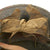 Original German WWI M16 Stahlhelm Helmet with Original Camouflage Paint and Liner- Stamped ET64 Original Items