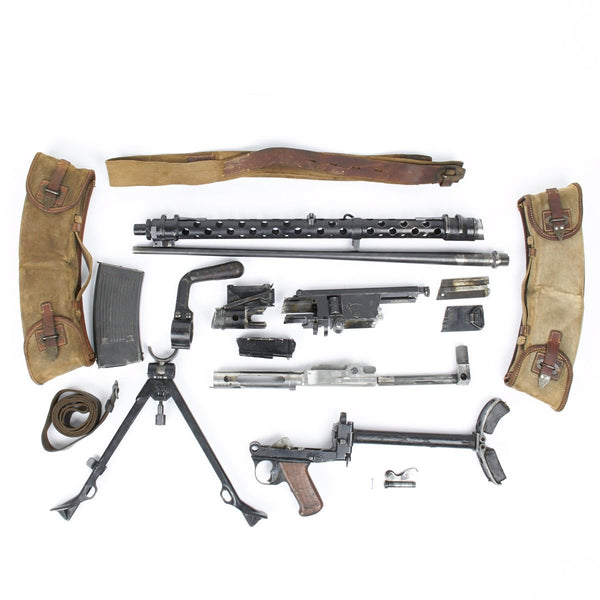 Original German WWII MG 13 Display Light Machine Gun Parts Set