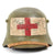 Original Imperial German WWI Refurbished M18 WWI Medic Sanitat Helmet  Stamped Q66 Original Items