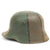 Original Imperial German WWI Refurbished M18 WWI Hand Painted Camouflage Helmet  Stamped W64 Original Items