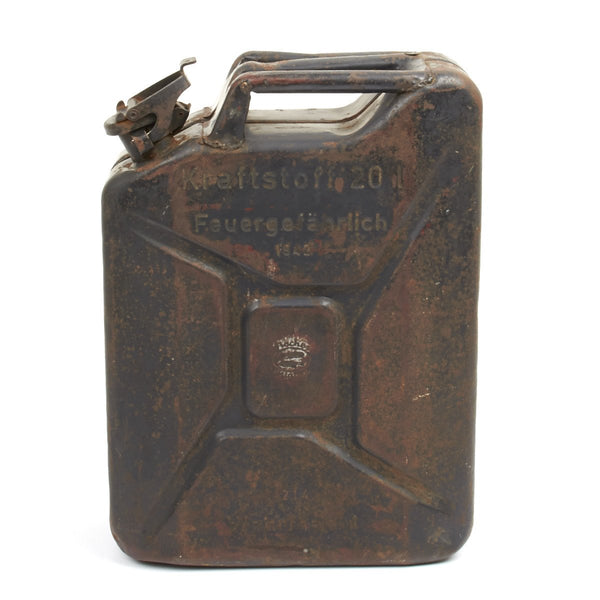 20缶 Original German WWII Wehrmacht 20 Liters Petrol Jerry Can - Dated