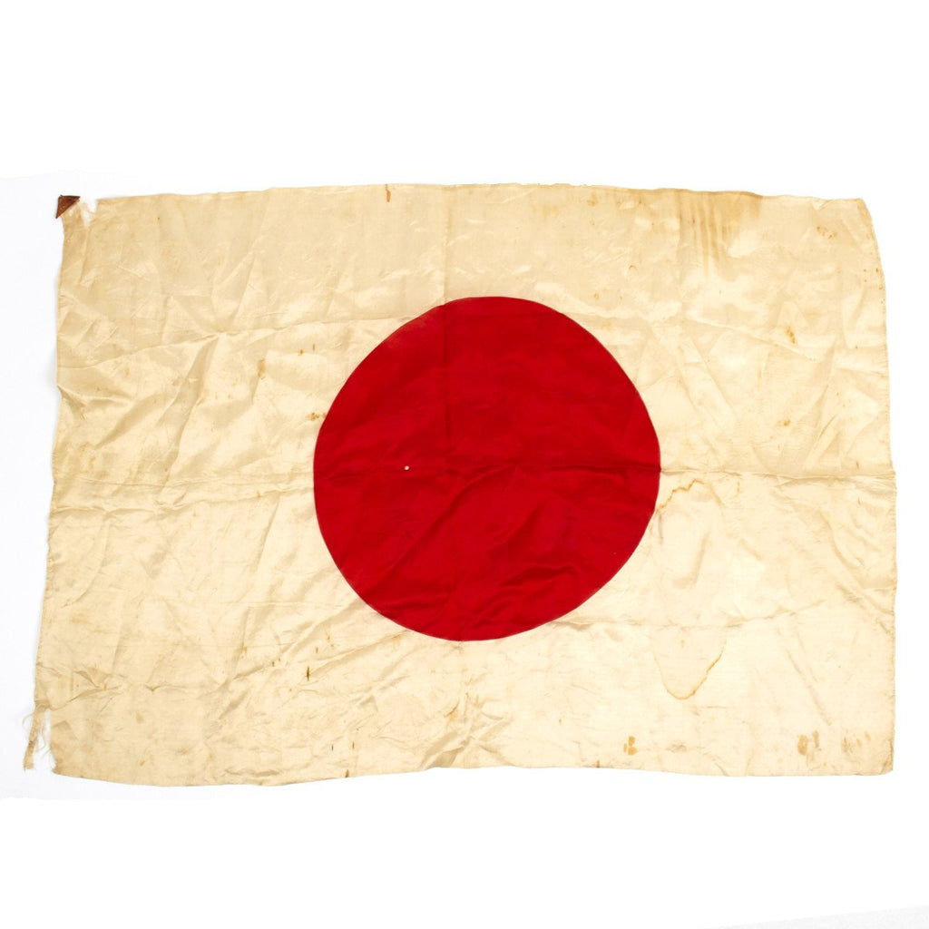 Original Japanese WWII Good Luck Silk Flag Original Items