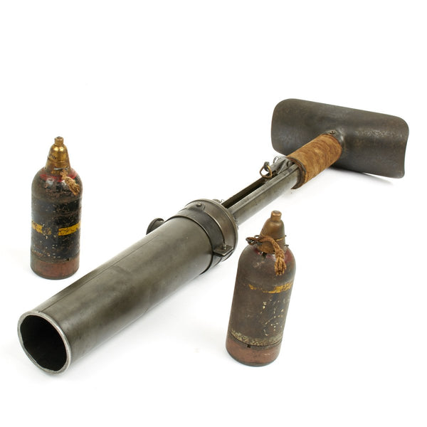 Original WWII Japanese Type 89 Display Knee Mortar, Two Inert