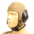 Original WWII 1937 German Luftwaffe LKP S101 Summer Pilot Flying Helmet with Throat Microphone and Earphones Original Items