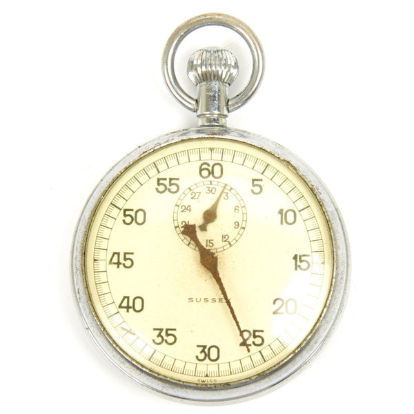 Stopwatch Suisse Vintage Début 1900s 30 Secondes Avec Sub-dial 15 Minutes - Occasion