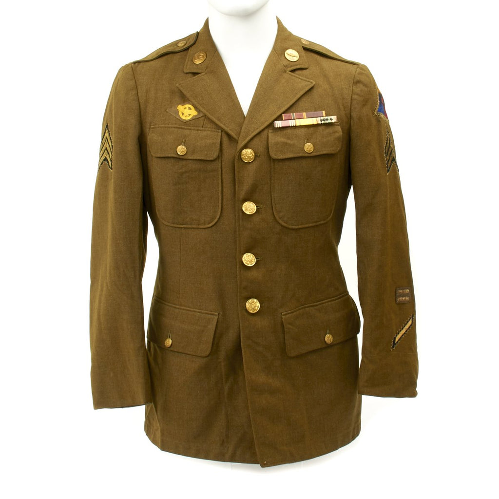Original U.S. WWII Named Tank Battalion Class A Uniform Jacket Original Items