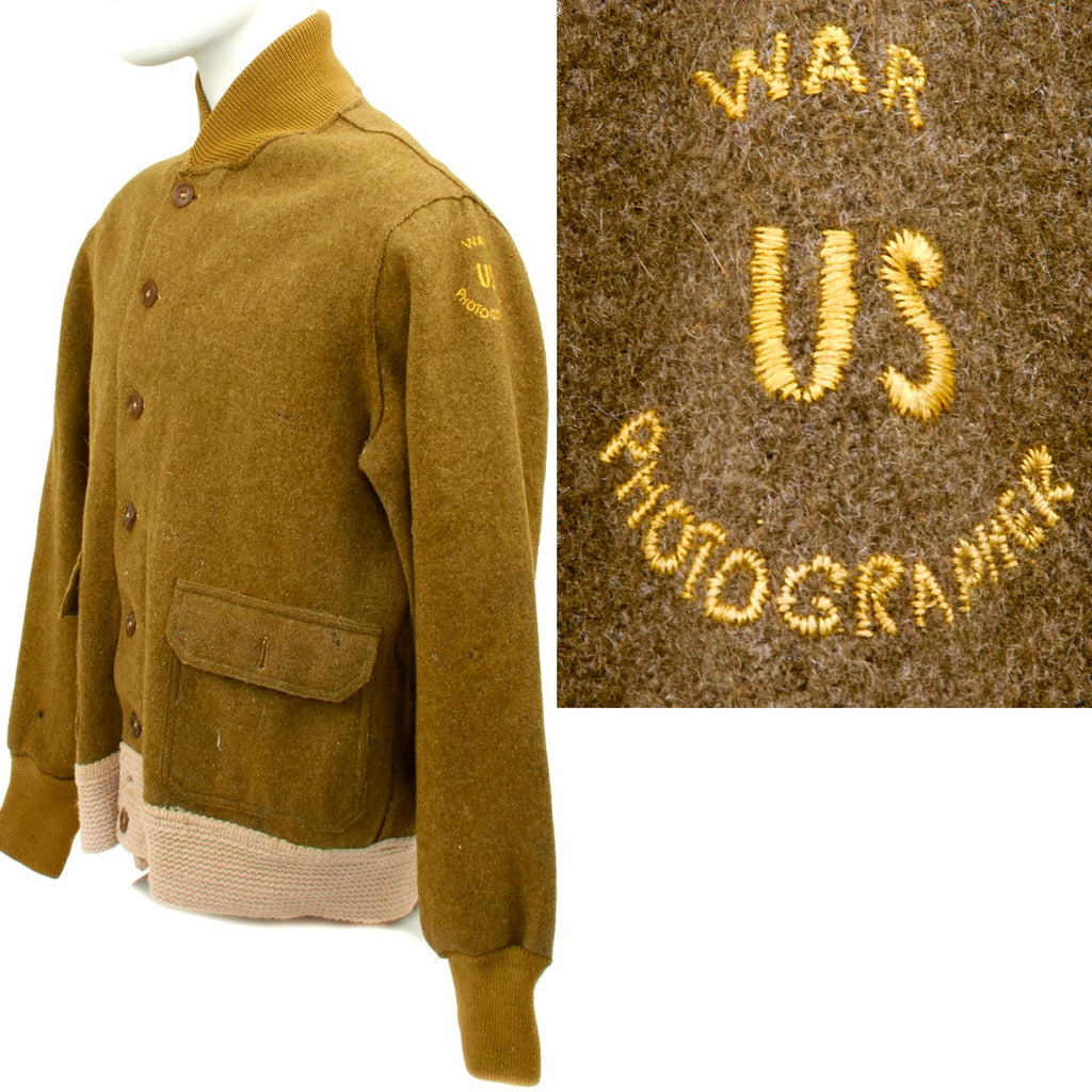 Original U.S. WWII War Photographer Jacket - Made in England Original Items